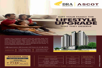Grab special launch price of Rs 7145 per sqft at DRA Ascot in Chennai